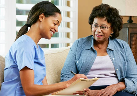 Rehabilitation care team supporting a patient's recovery
